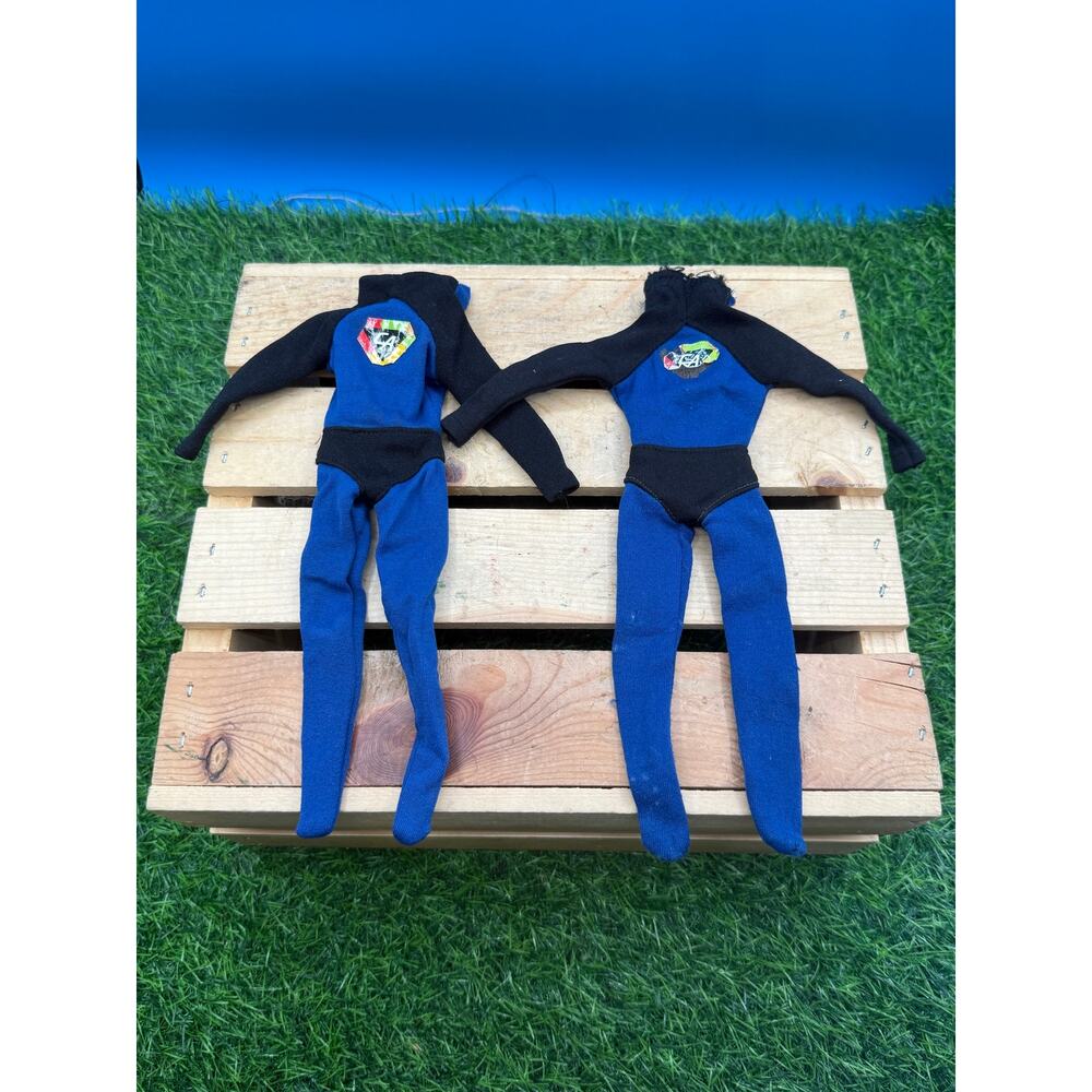 Vintage 1966 Ideal Captain Action Uniform Lot of 2 Jumpsuits - good condition